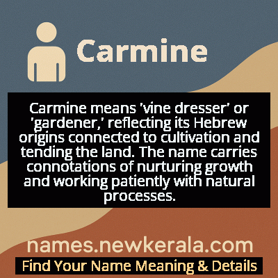 Carmine Name Meaning and Origin