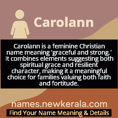 Carolann Name Meaning and Origin