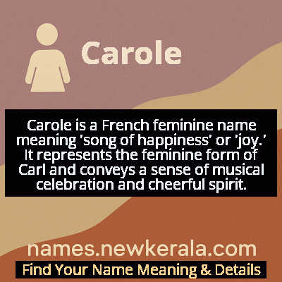 Carole Name Meaning and Origin