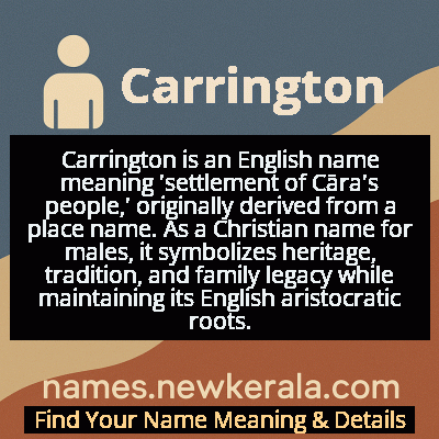 Carrington Name Meaning and Origin
