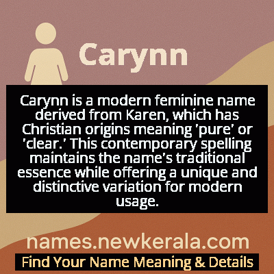 Carynn Name Meaning and Origin