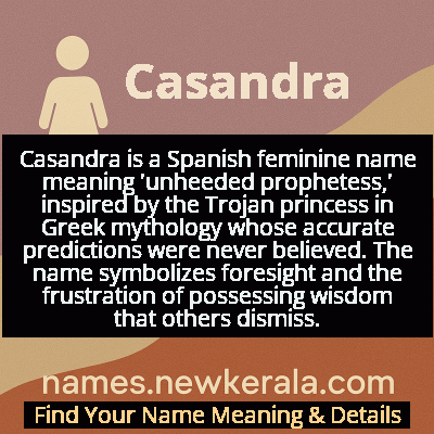 Casandra Name Meaning and Origin