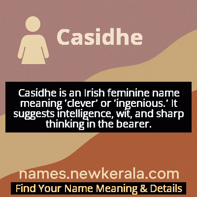 Casidhe Name Meaning and Origin