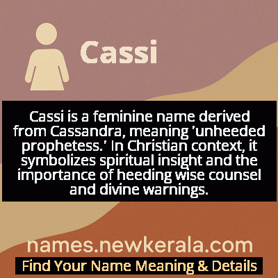 Cassi Name Meaning and Origin