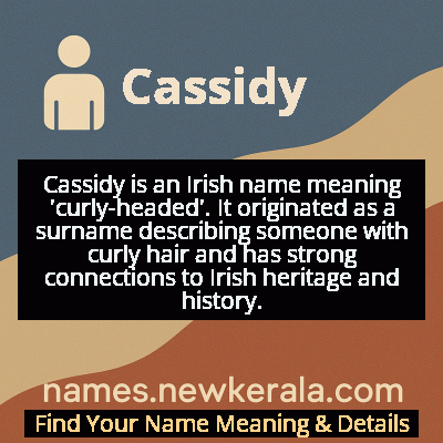 Cassidy Name Meaning and Origin