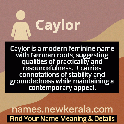 Caylor Name Meaning and Origin
