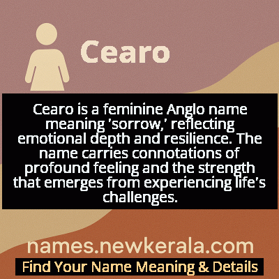 Cearo Name Meaning and Origin