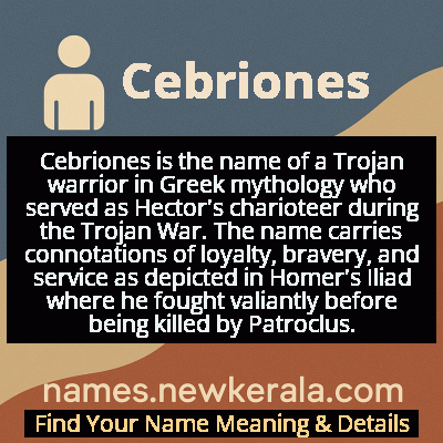 Cebriones Name Meaning and Origin