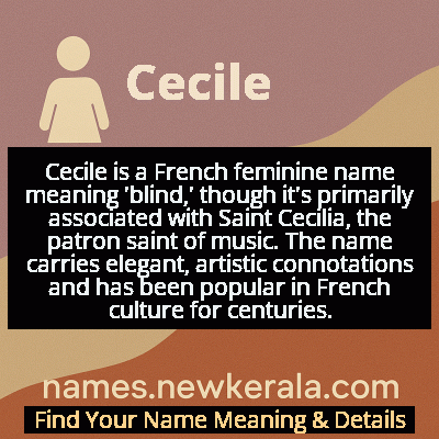 Cecile Name Meaning and Origin