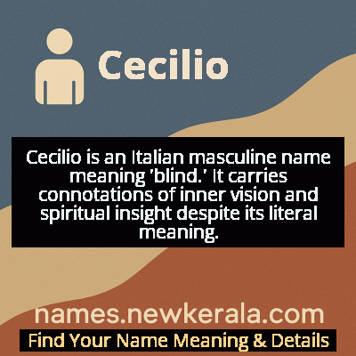 Cecilio Name Meaning and Origin