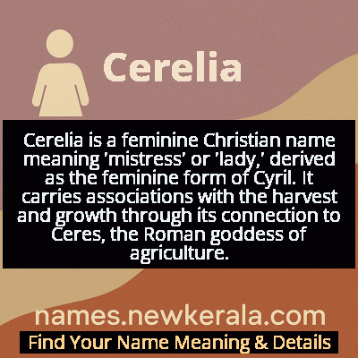 Cerelia Name Meaning and Origin