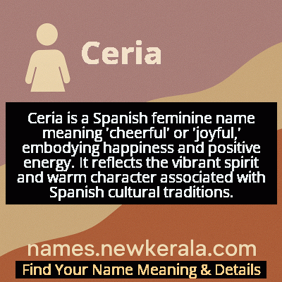 Ceria Name Meaning and Origin