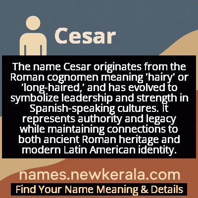 Cesar Name Meaning and Origin