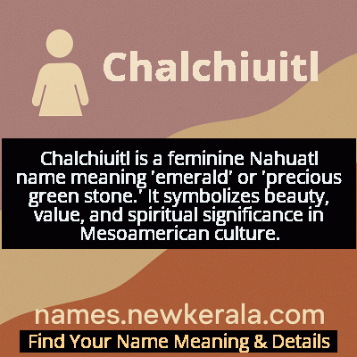 Chalchiuitl Name Meaning and Origin