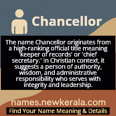 Chancellor Name Meaning and Origin
