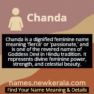 Chanda Name Meaning and Origin