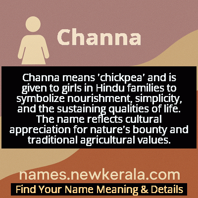 Channa Name Meaning and Origin