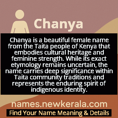 Chanya Name Meaning and Origin