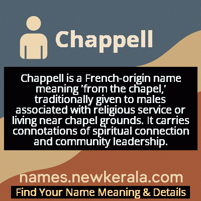 Chappell Name Meaning and Origin