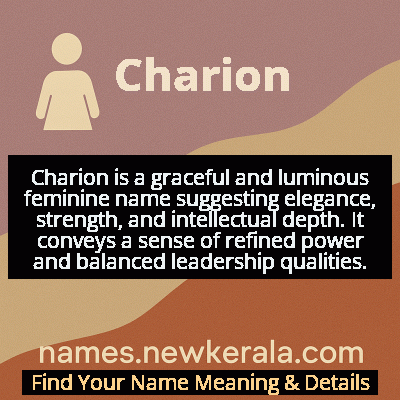 Charion Name Meaning and Origin