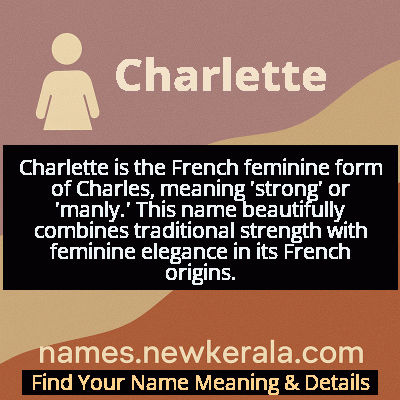 Charlette Name Meaning and Origin