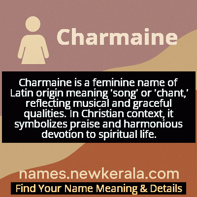 Charmaine Name Meaning and Origin