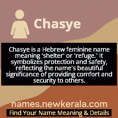 Chasye Name Meaning and Origin