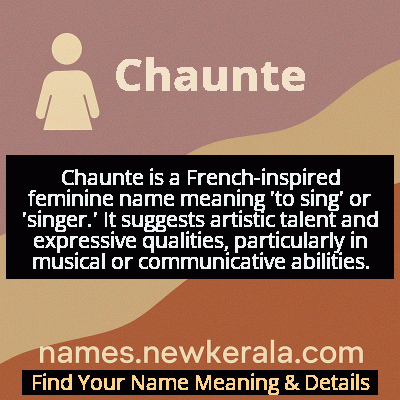 Chaunte Name Meaning and Origin