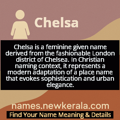 Chelsa Name Meaning and Origin
