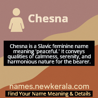 Chesna Name Meaning and Origin