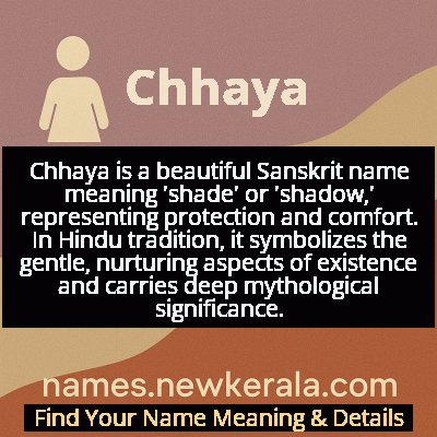 Chhaya Name Meaning and Origin