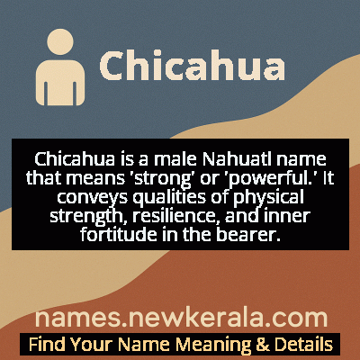 Chicahua Name Meaning and Origin