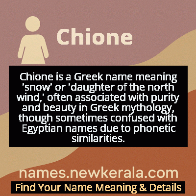 Chione Name Meaning and Origin