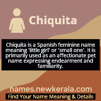 Chiquita Name Meaning and Origin