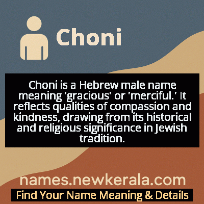 Choni Name Meaning and Origin
