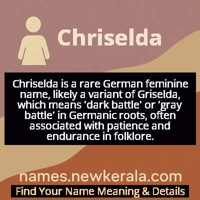 Chriselda Name Meaning and Origin