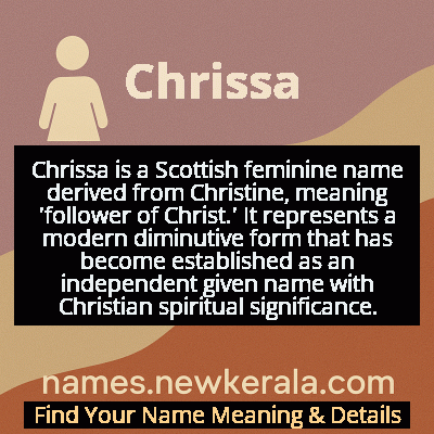 Chrissa Name Meaning and Origin