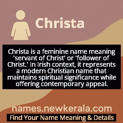 Christa Name Meaning and Origin