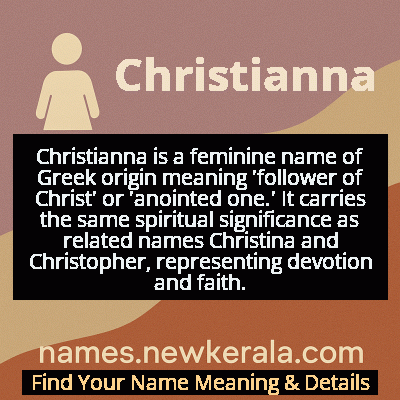 Christianna Name Meaning and Origin