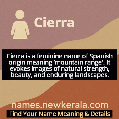 Cierra Name Meaning and Origin