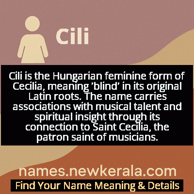 Cili Name Meaning and Origin