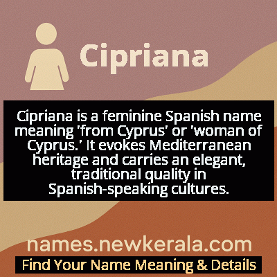 Cipriana Name Meaning and Origin