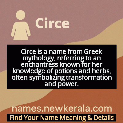 Circe Name Meaning and Origin