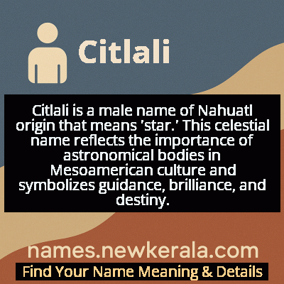 Citlali Name Meaning and Origin