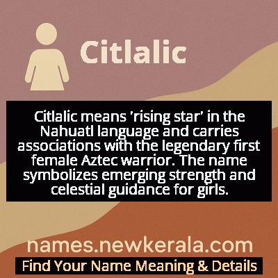 Citlalic Name Meaning and Origin