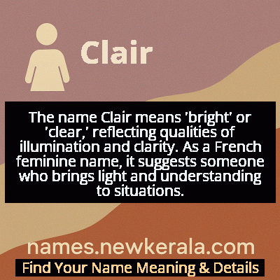 Clair Name Meaning and Origin