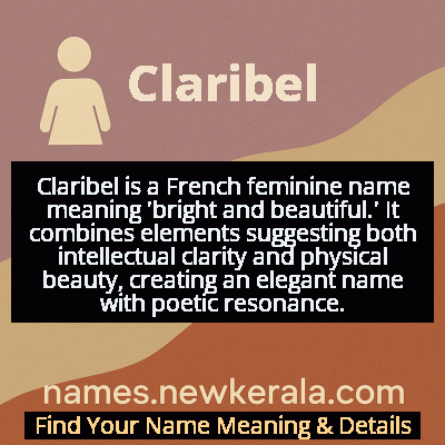 Claribel Name Meaning and Origin