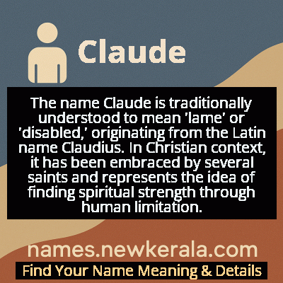 Claude Name Meaning and Origin