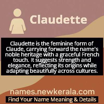 Claudette Name Meaning and Origin