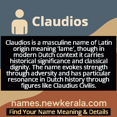 Claudios Name Meaning and Origin